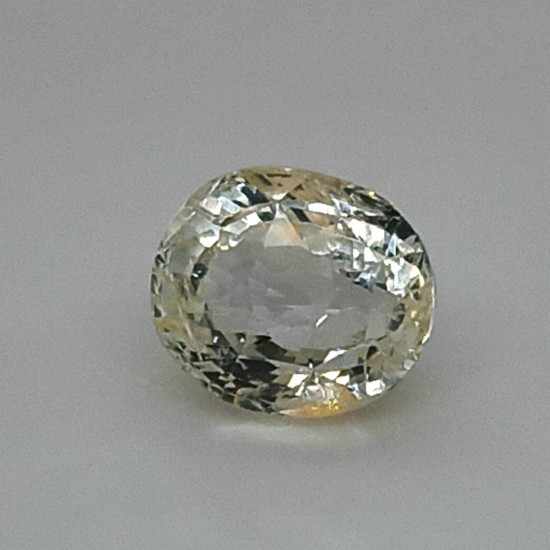 White Sapphire  4.17 Ct Certified